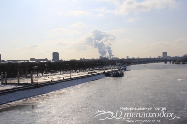 Река Москва зимой