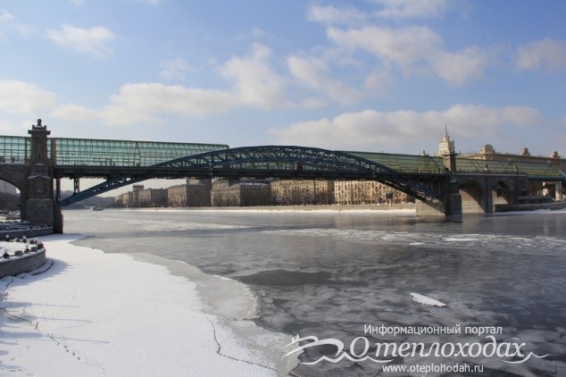 Андреевский мост зимой