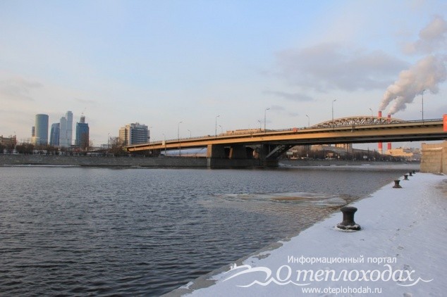 Бережковский мост зимой