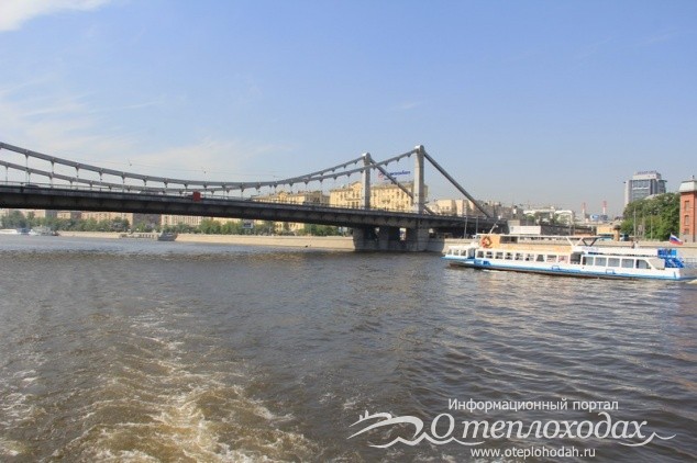 Фото Крымского моста с теплохода