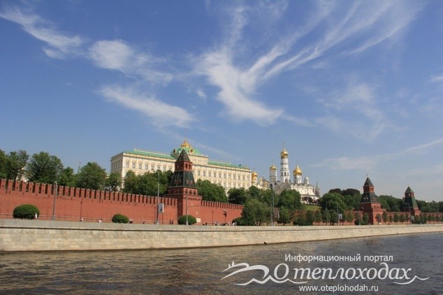Фото Кремля с теплохода