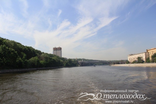 Фотография реки Москва с борта теплохода