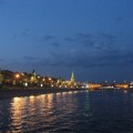 Вечерняя Москва с борта теплохода