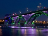 Новая подсветка мостов в столице