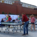 Настольный теннис на Красной площади
